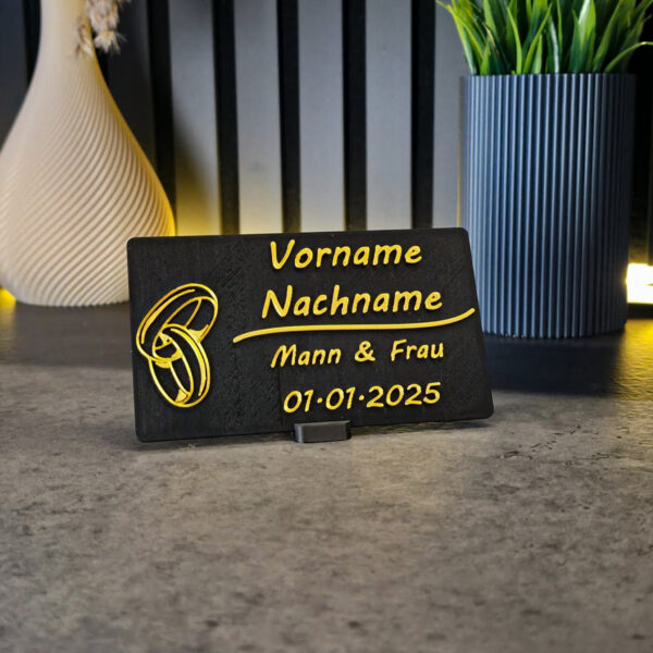 Personalisierte Platzkarten für Hochzeiten – Bild 3
