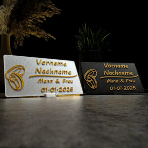 Personalisierte Platzkarten für Hochzeiten