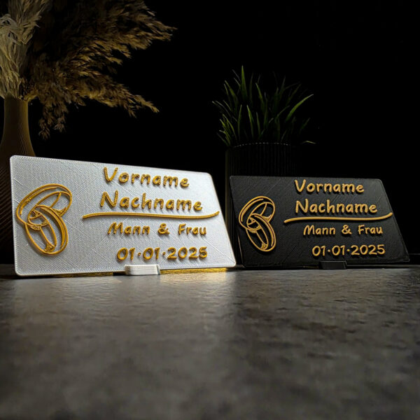 Personalisierte Platzkarten für Hochzeiten